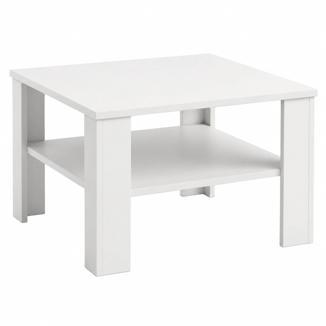 Table basse, coloris blanc, 60 x 60 cm, pour le salon