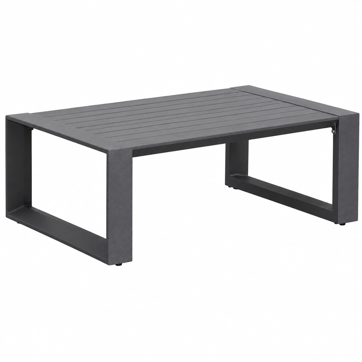 Table de jardin, coloris graphite, pour la terrasse ou le jardin