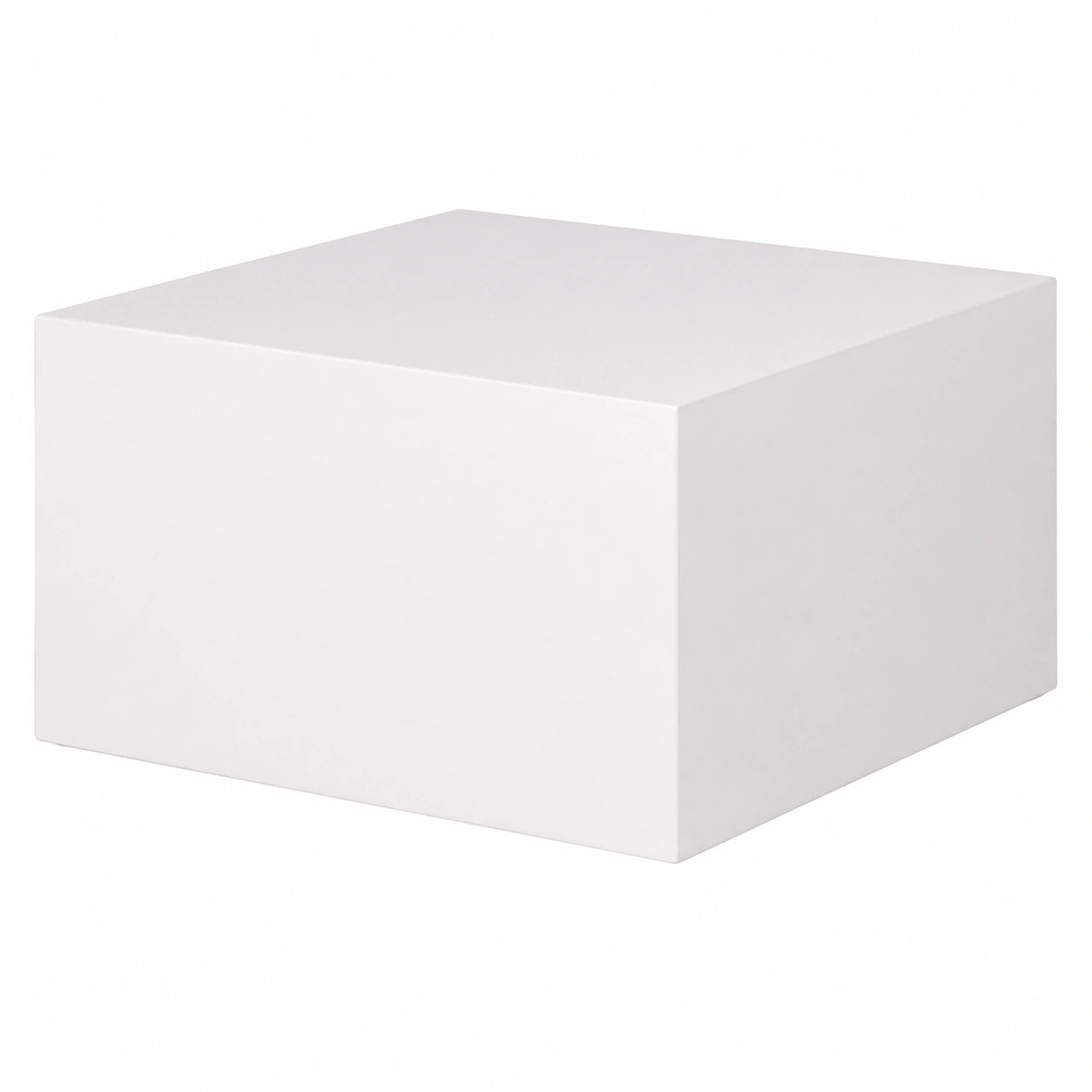 Table basse, coloris blanc, 60 x 60 x 30 cm, pour le salon
