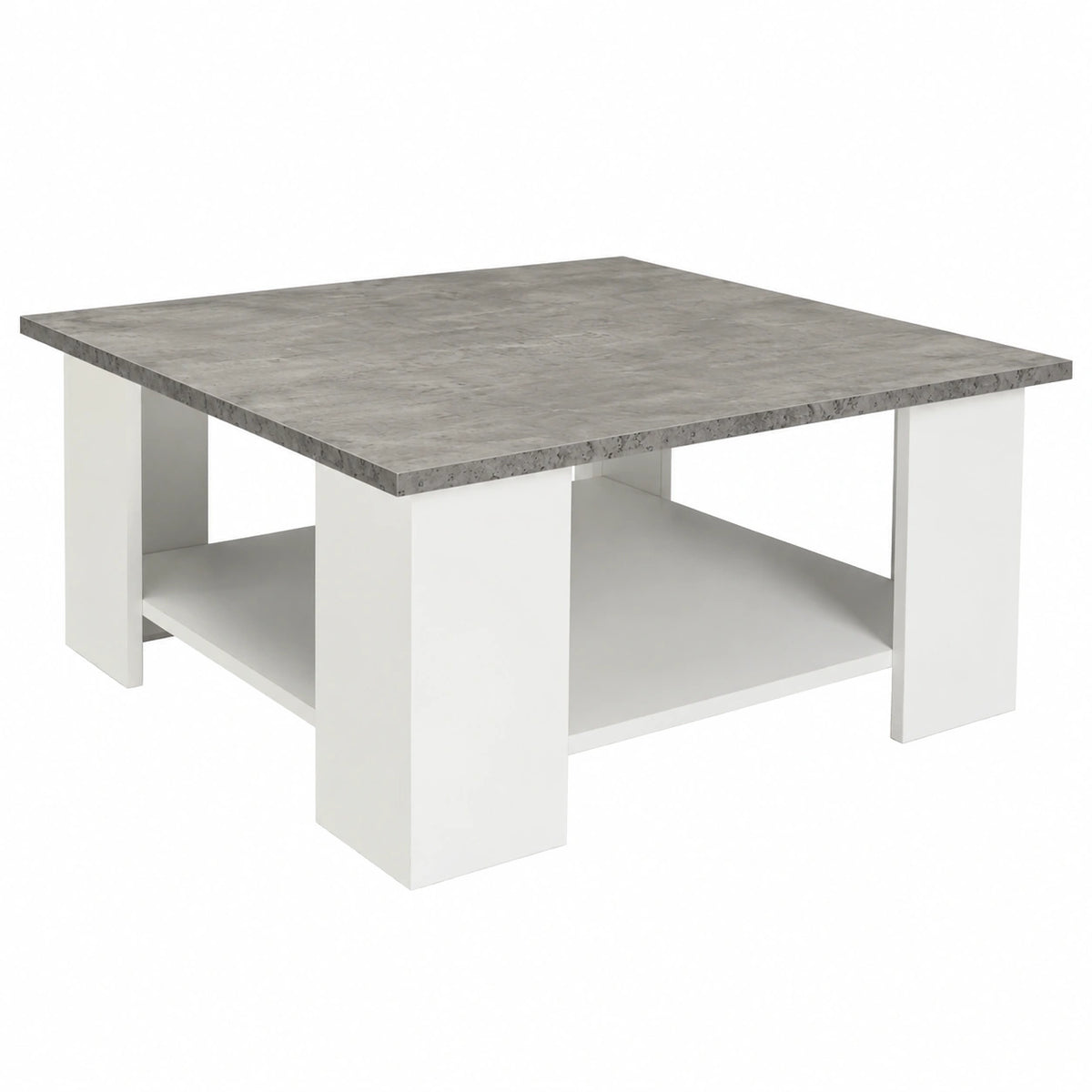 Table basse, coloris blanc, pour le salon