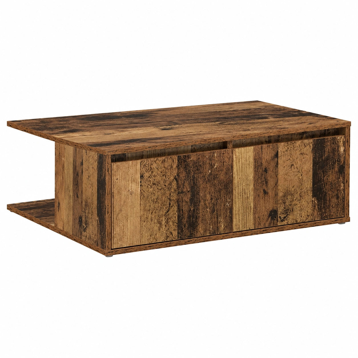 Table basse, avec rangement, 80 x 80 x 31 cm, pour le salon