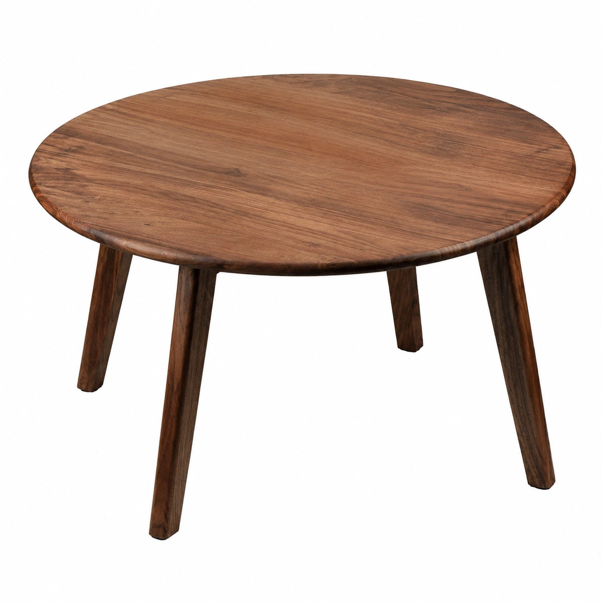 Table basse, en noyer, coloris noir et naturel, pour le salon