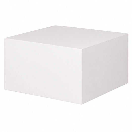 Table basse, coloris blanc, 60 x 60 x 30 cm, pour le salon