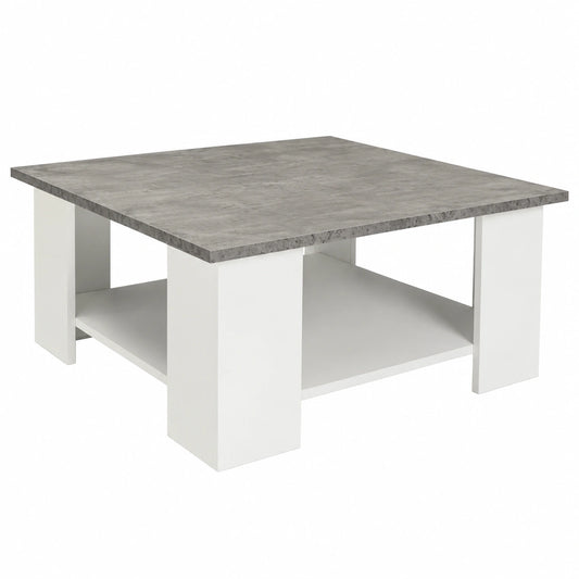 Table basse, coloris blanc, pour le salon