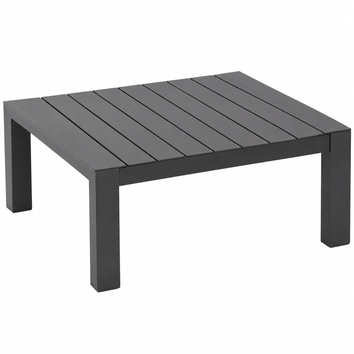 Table de jardin, coloris graphite, pour la terrasse ou le jardin