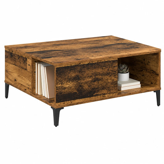 Table basse, avec rangement, 80 x 80 x 36,5 cm, pour le salon