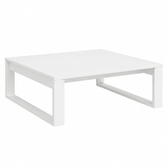 Table basse, coloris blanc, 100 x 100 x 35 cm, pour le salon