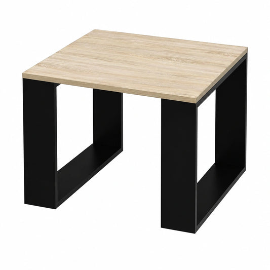 Bureau, en chêne, coloris noir, 65 x 65 x 40 cm, pour l’espace de travail