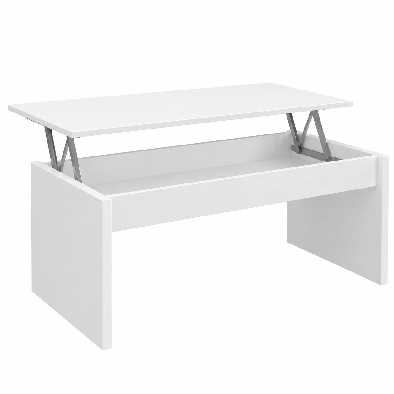 Table basse, coloris blanc, 54 x 50 cm, pour le salon