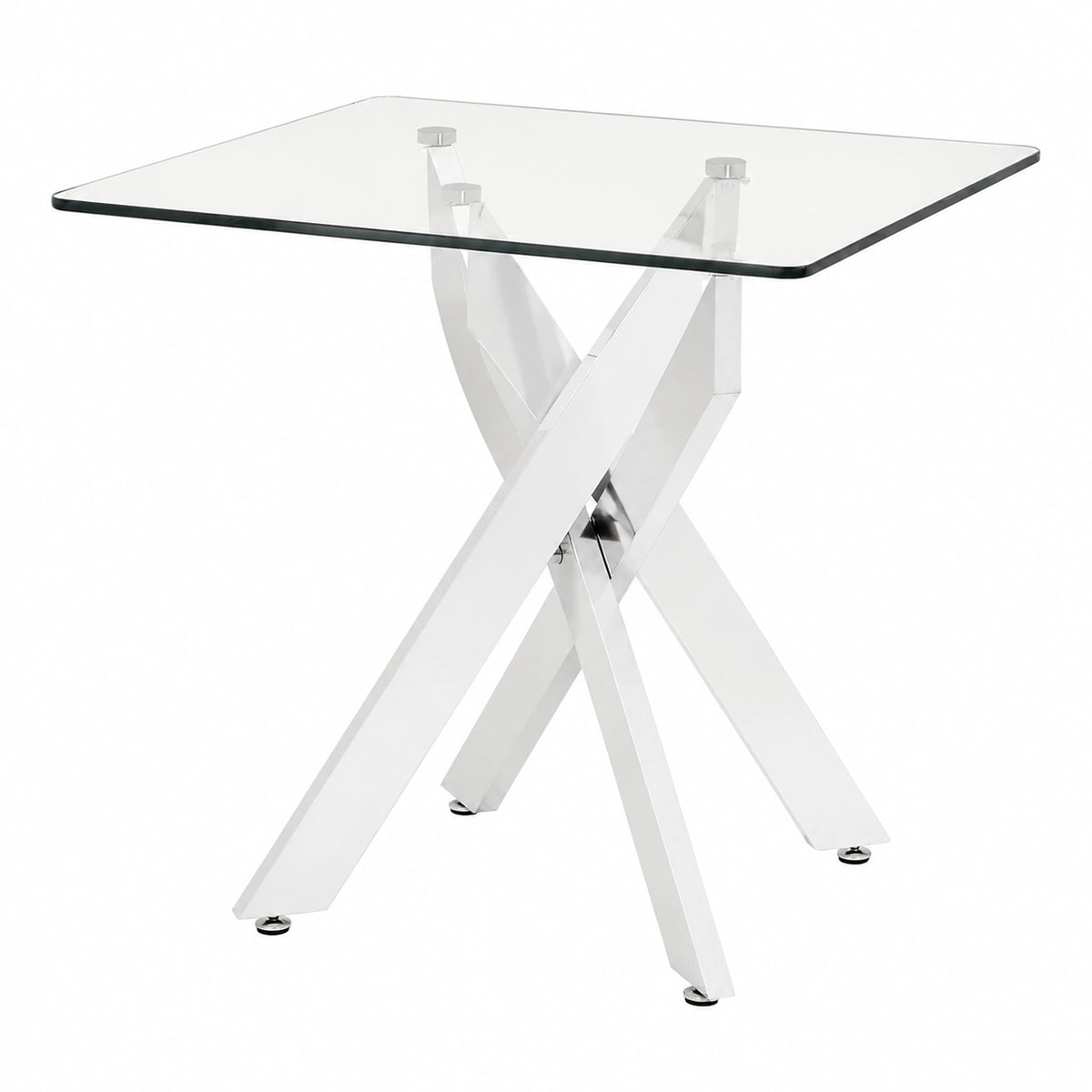 Table basse, en métal et verre, pour le salon