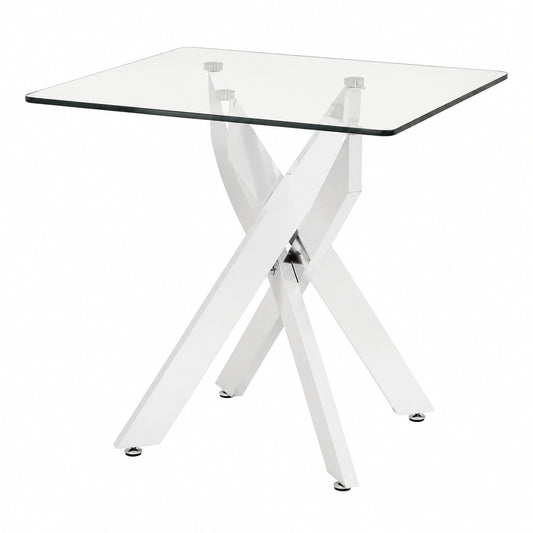Table basse, en métal et verre, pour le salon